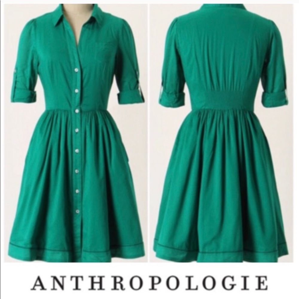 Anthropologie Moulinette Soeurs Reed Shirtdress